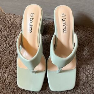Never worn sage green heels